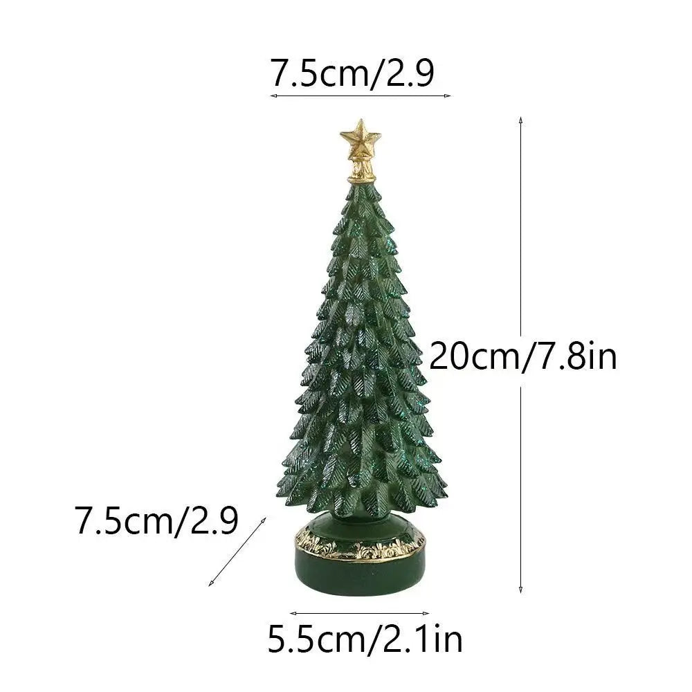 Tabletop Resin Christmas Tree Figurine