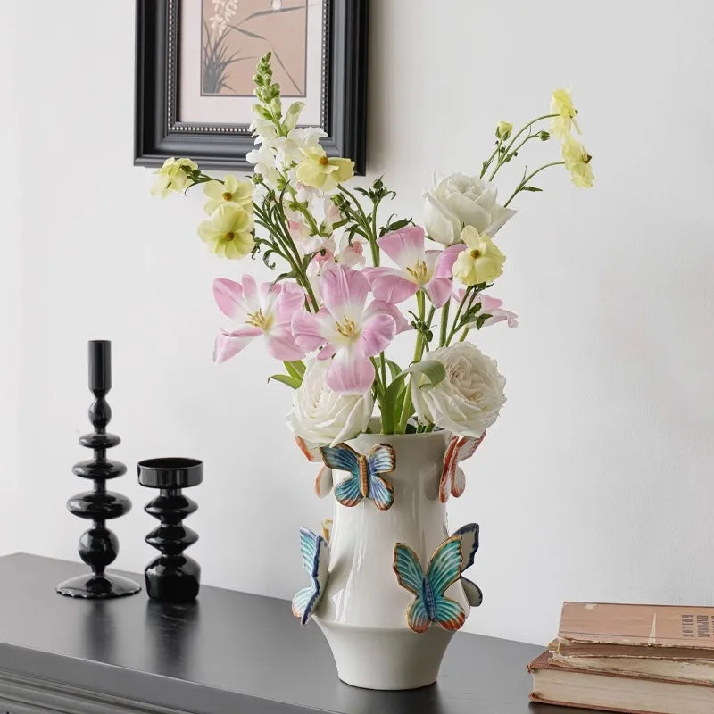 Butterfly Handmade Porcelain Flowerpot by DecorBites™