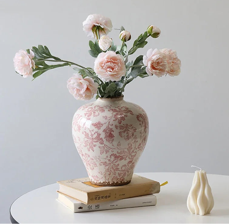 Cracked Texture Blue & White Porcelain Vase by DecorBites™