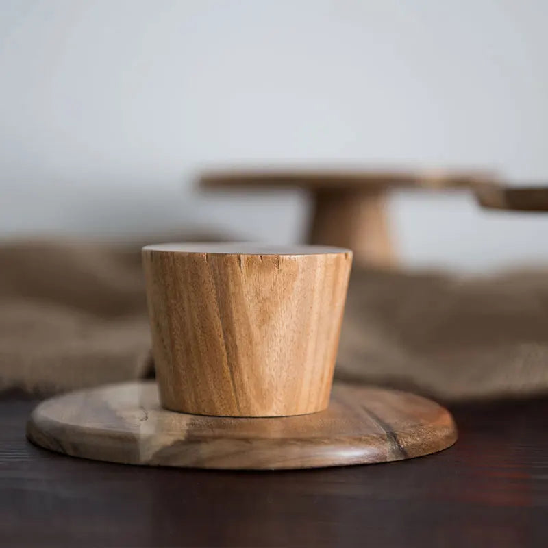 Elevated Wooden Cake Plate | by DecorBites™