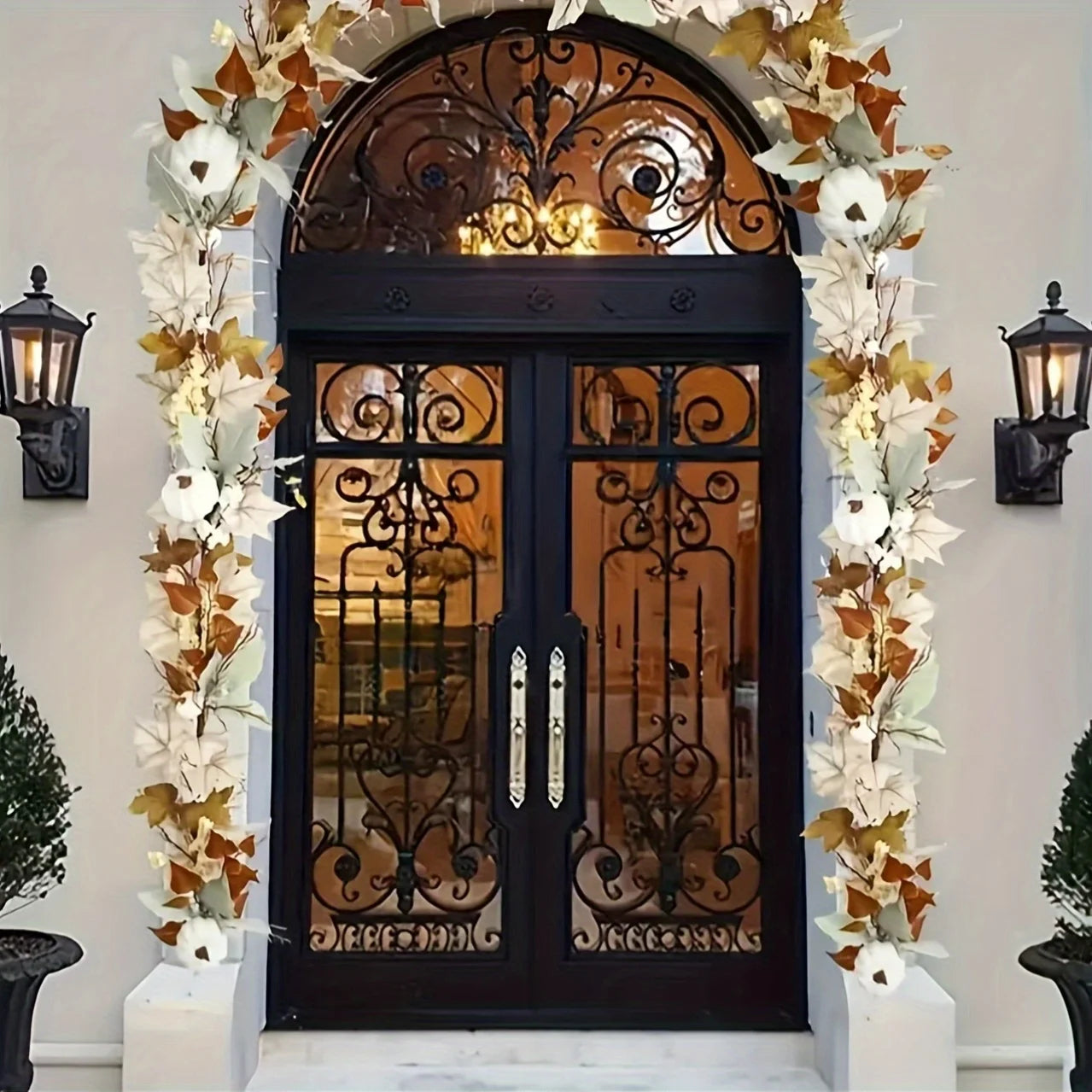 Autumn Maple Leaf & Pumpkin Garland
