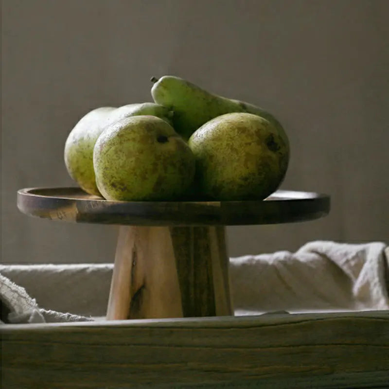 Elevated Wooden Cake Plate | by DecorBites™