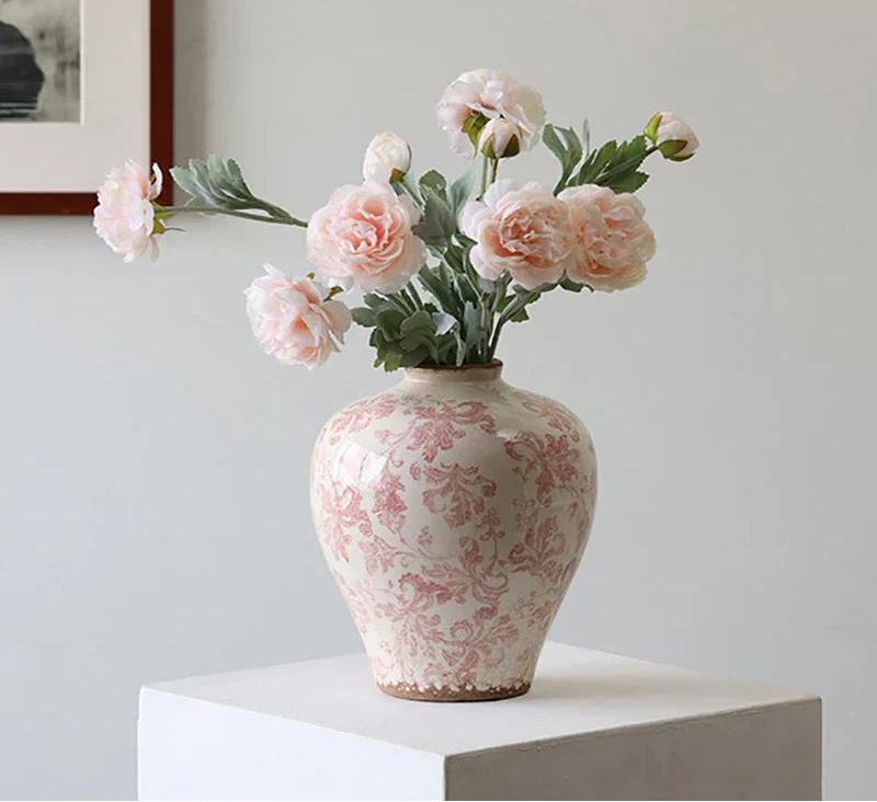 Cracked Texture Blue & White Porcelain Vase by DecorBites™