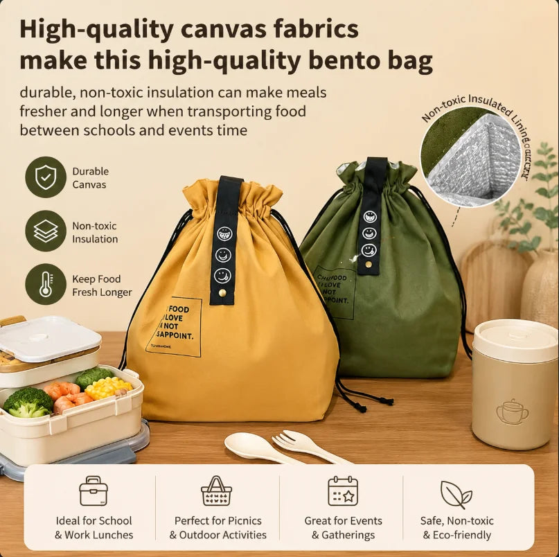 The OG Bento Canvas Insulated Lunch Bag
