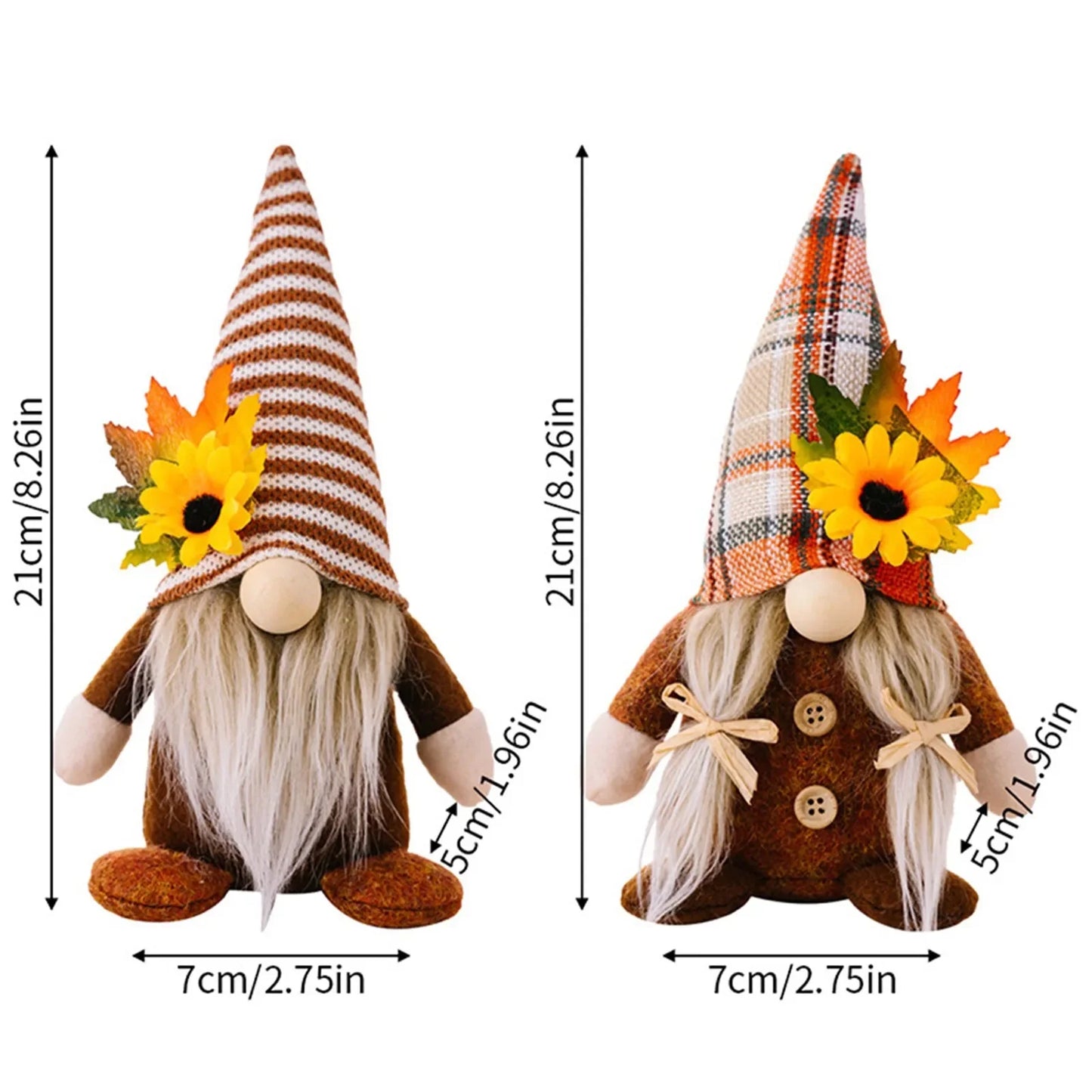 Fall Sunflower Harvest Gnome