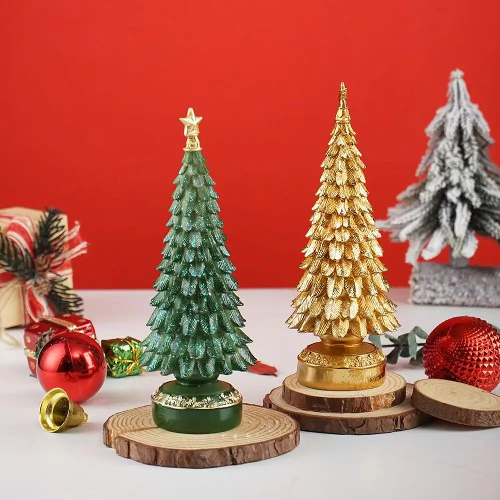 Tabletop Resin Christmas Tree Figurine