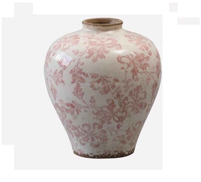 Cracked Texture Blue & White Porcelain Vase by DecorBites™