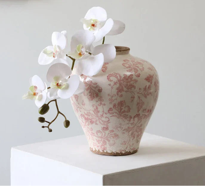 Cracked Texture Blue & White Porcelain Vase by DecorBites™