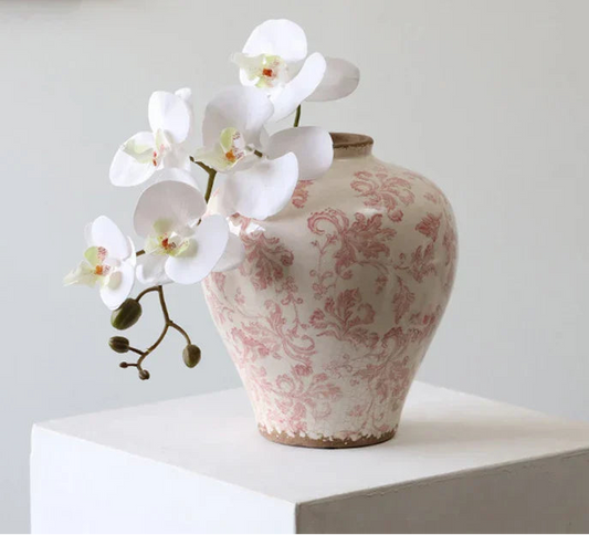 Cracked Texture Blue & White Porcelain Vase by DecorBites™