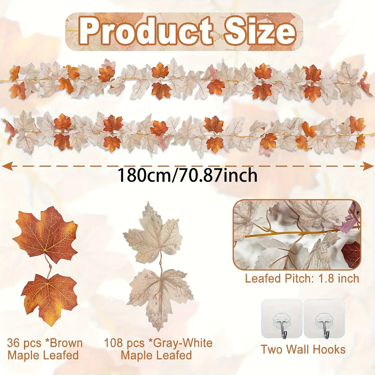 Fall Maples Leaves Garland