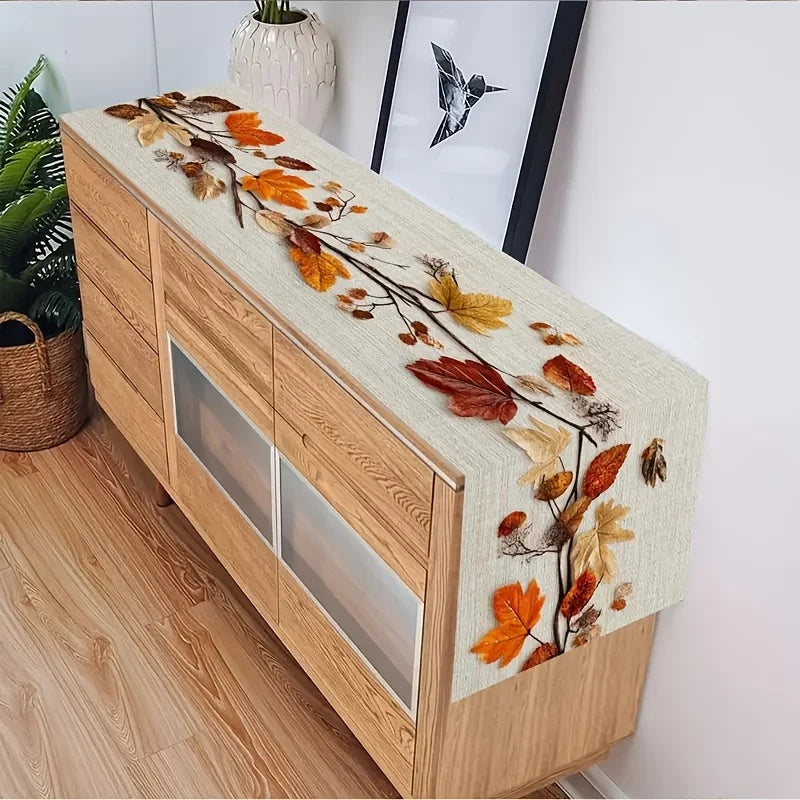 Autumn Fallen Leaf Table Runner