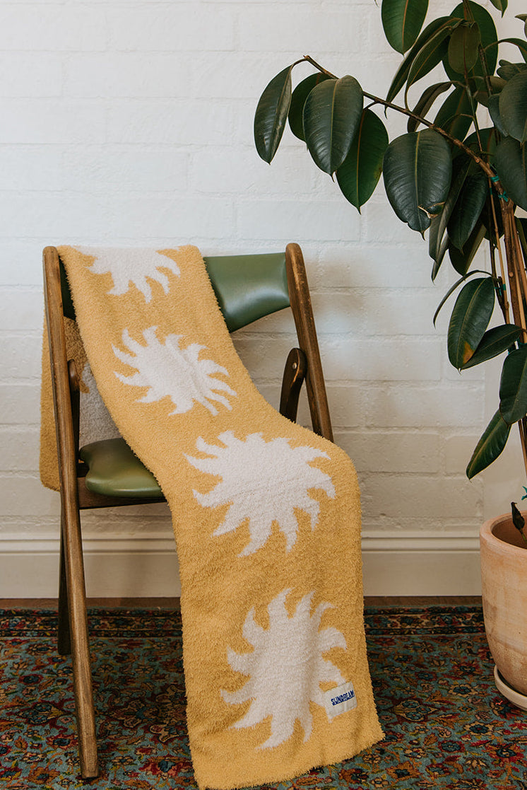 Marigold Sun Plush Throw