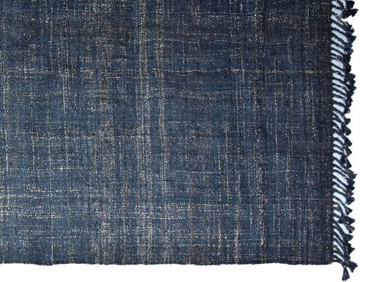 Timbergirl Textured Indigo Handmade Jute Rug