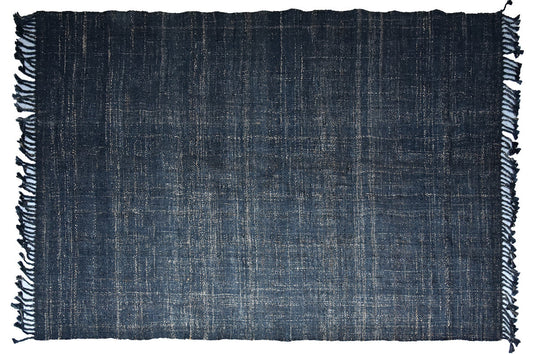 Timbergirl Textured Indigo Handmade Jute Rug