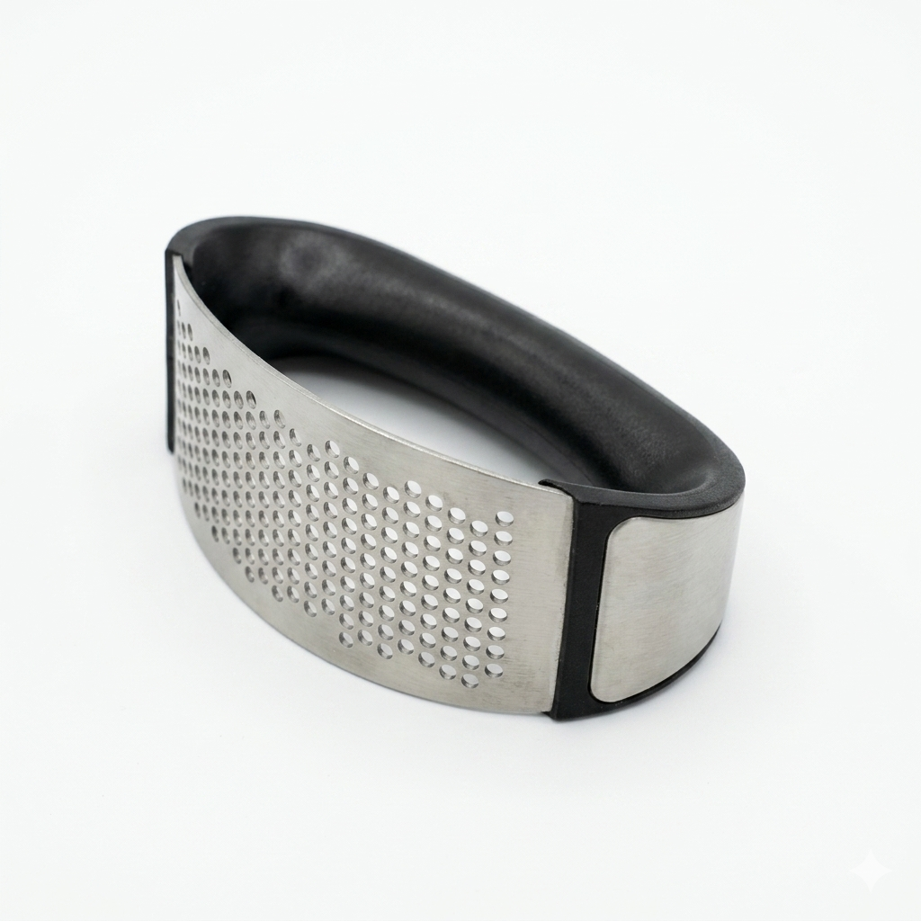 Kiva Stainless Steel Garlic Press