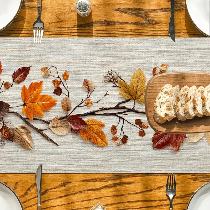 Autumn Fallen Leaf Table Runner