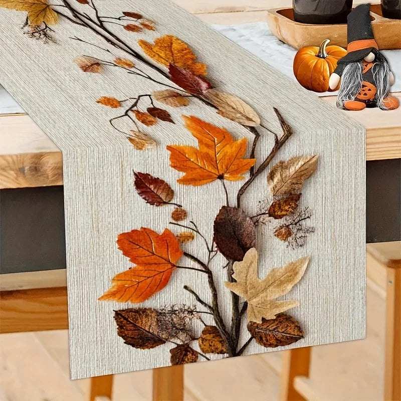 Autumn Fallen Leaf Table Runner