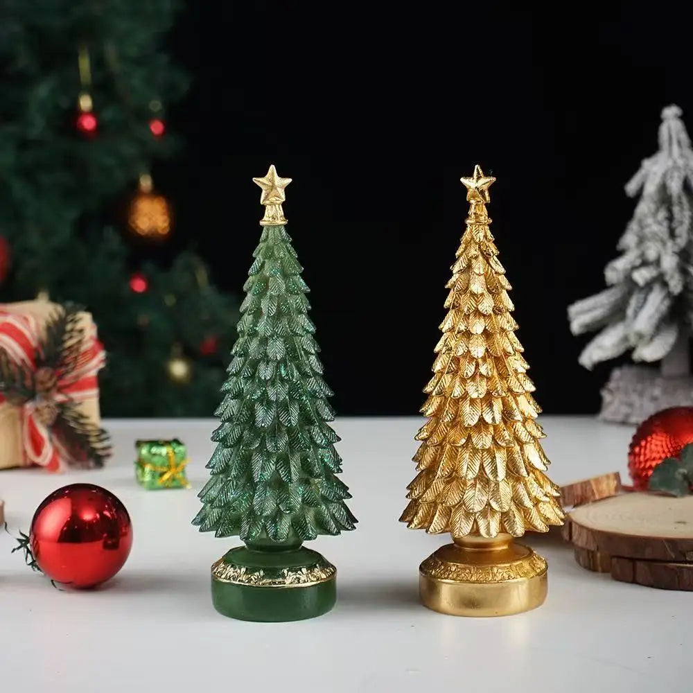 Tabletop Resin Christmas Tree Figurine