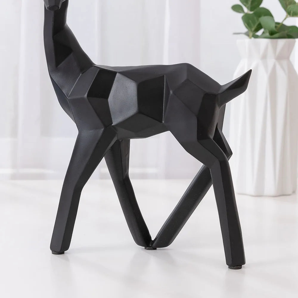 European Style Geometric Tabletop Deer