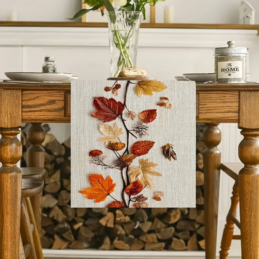 Autumn Fallen Leaf Table Runner