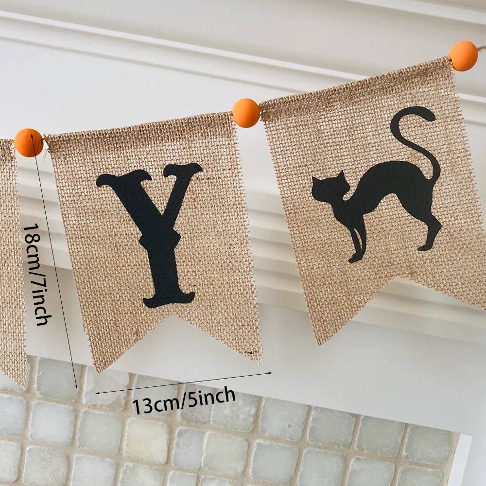 Spooky Burlap Banner