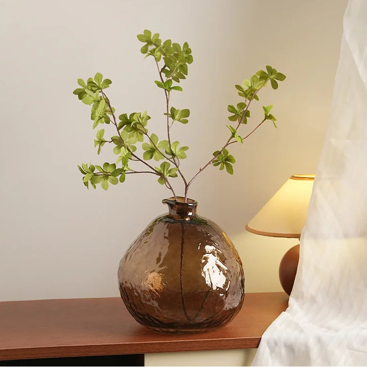 Erath Brown Glass Vase by DecorBites™
