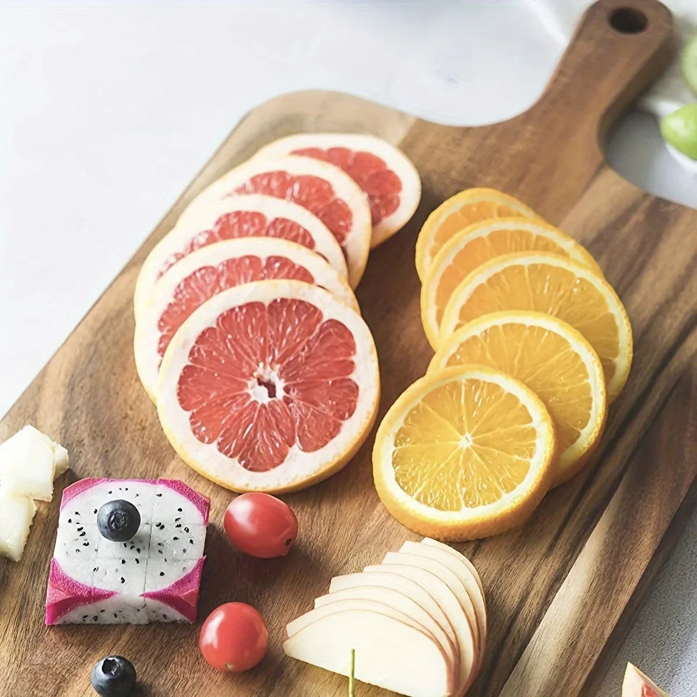 Acacia Wood Extra Thick Cutting Board with Handle