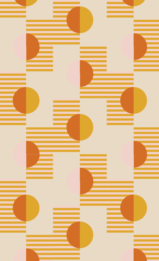 Summer Suns Wallpaper | yellow & orange