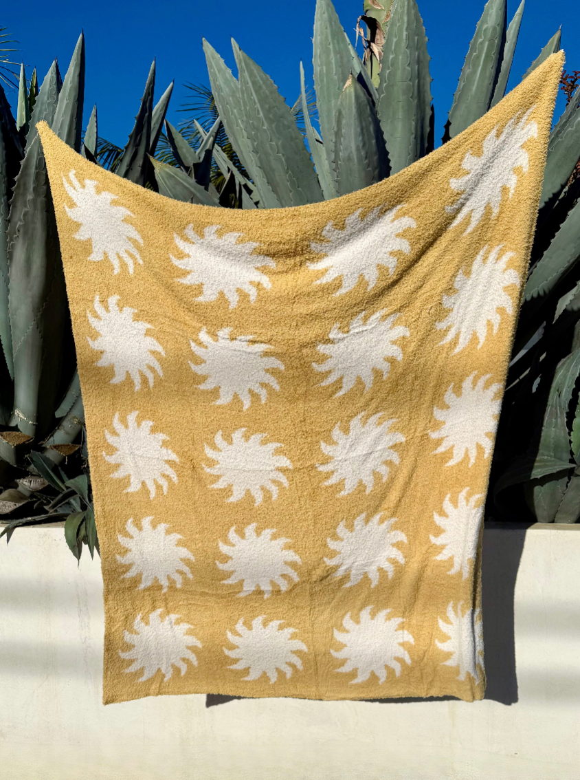 Marigold Sun Plush Throw