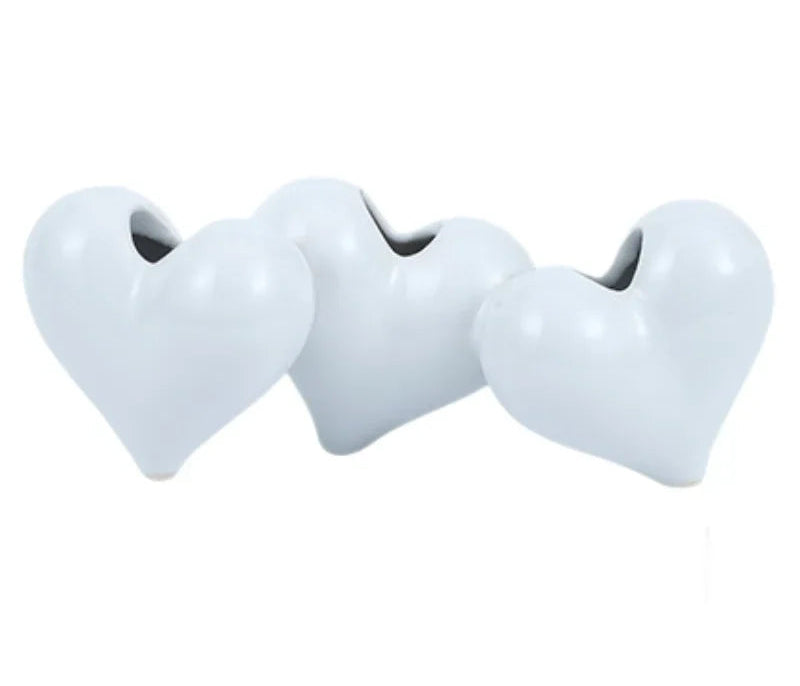 Heart Ceramic Vase by DecorBites™