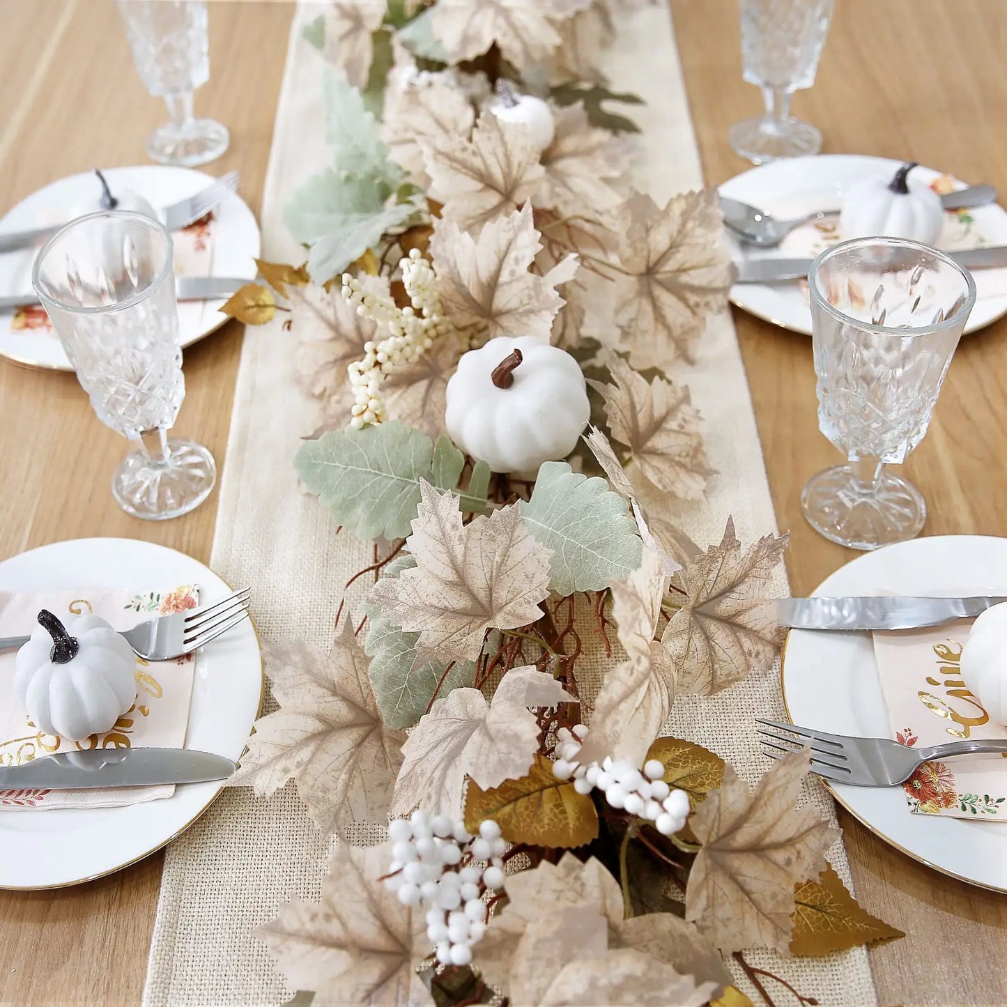 Fall Harvest | Maple Leaf Pumpkin Berry garland