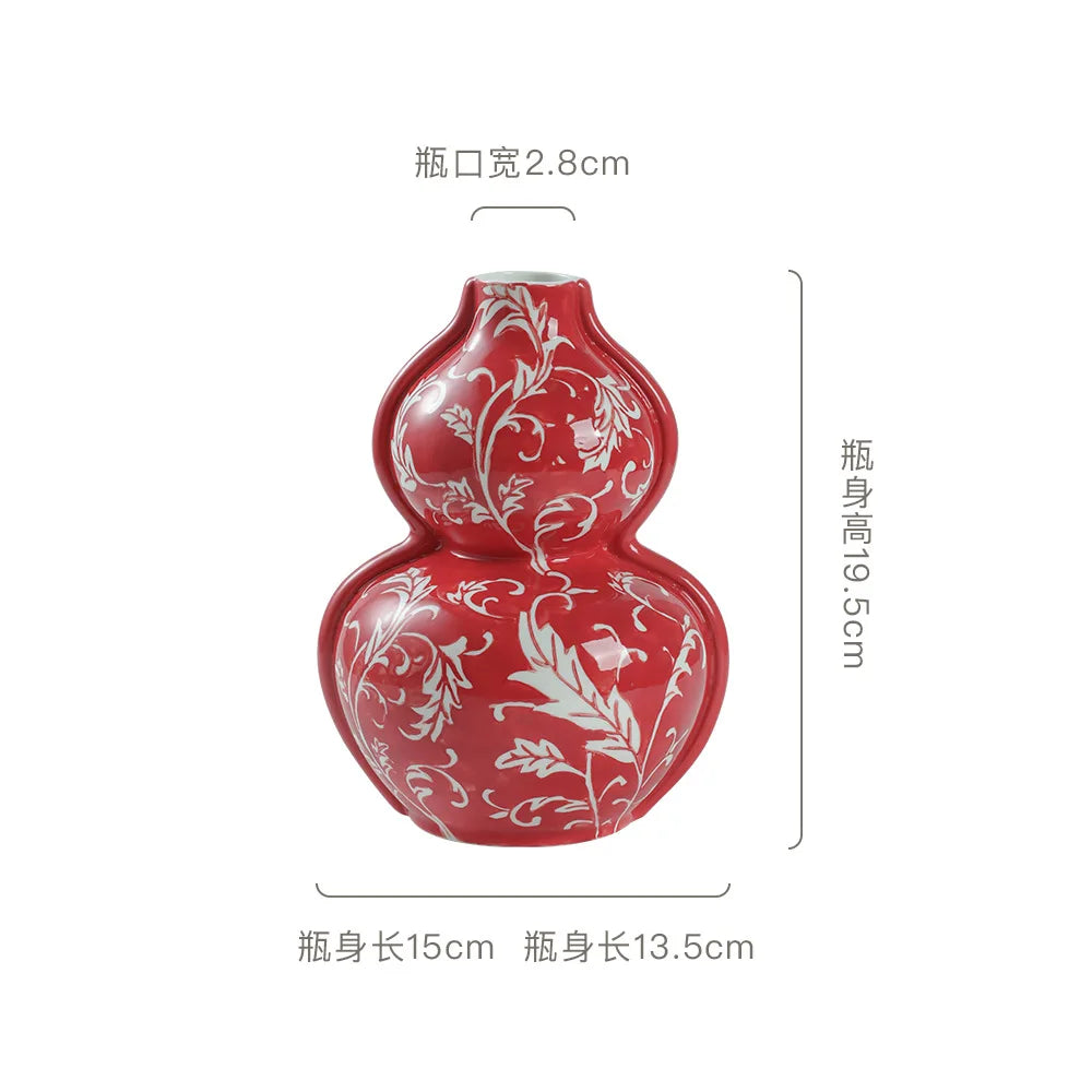 Chinoiserie Flower Porcelain Vase