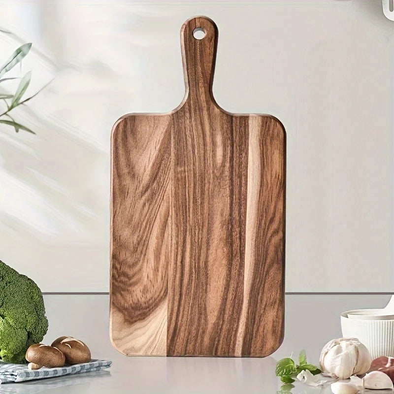 Acacia Wood Extra Thick Cutting Board with Handle