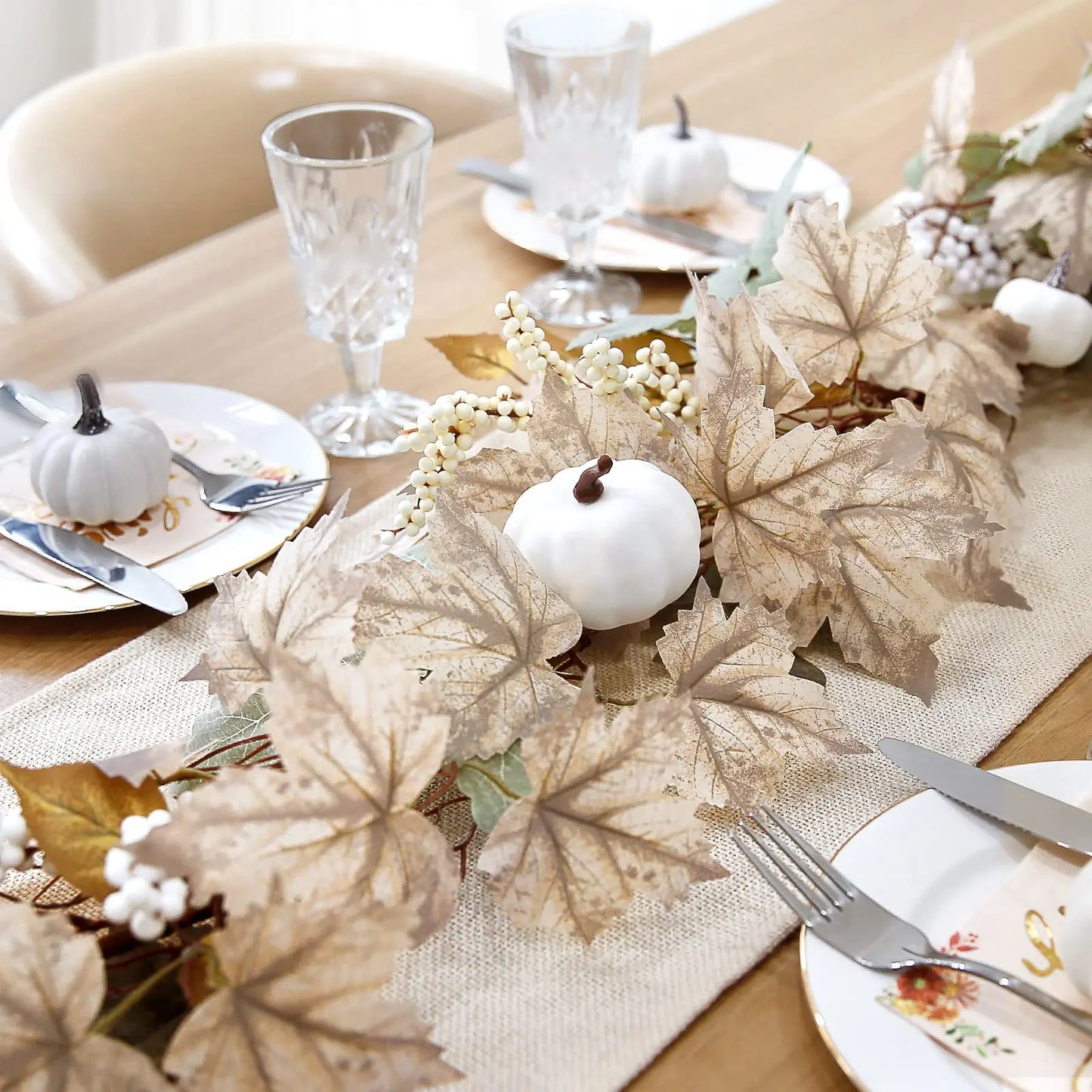 Fall Harvest | Maple Leaf Pumpkin Berry garland