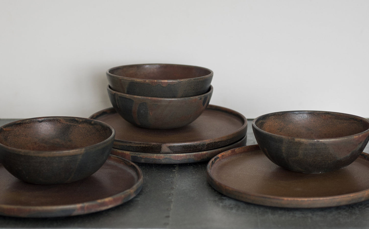 Raya Rust Artisanal Stoneware Bowl
