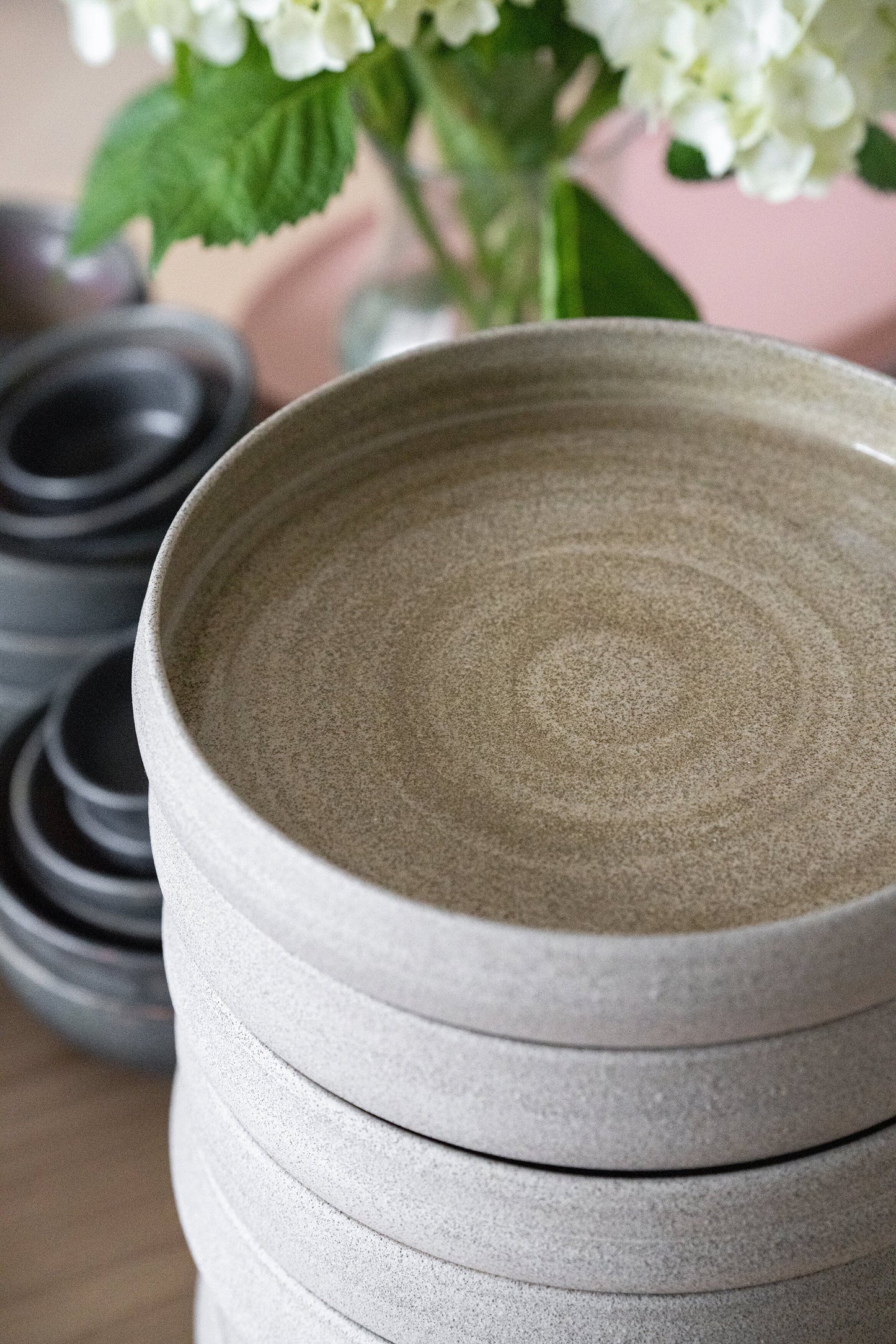 Tapinka Handmade Concrete Stoneware Dinner Plates