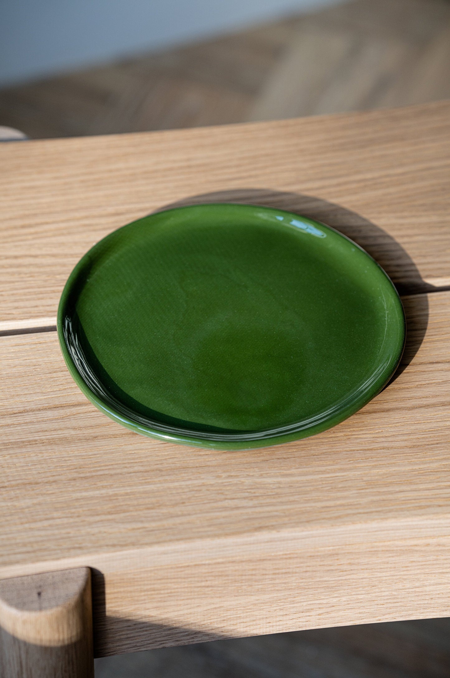 Nocci Handmade Porcelain Dinner Plates-Green