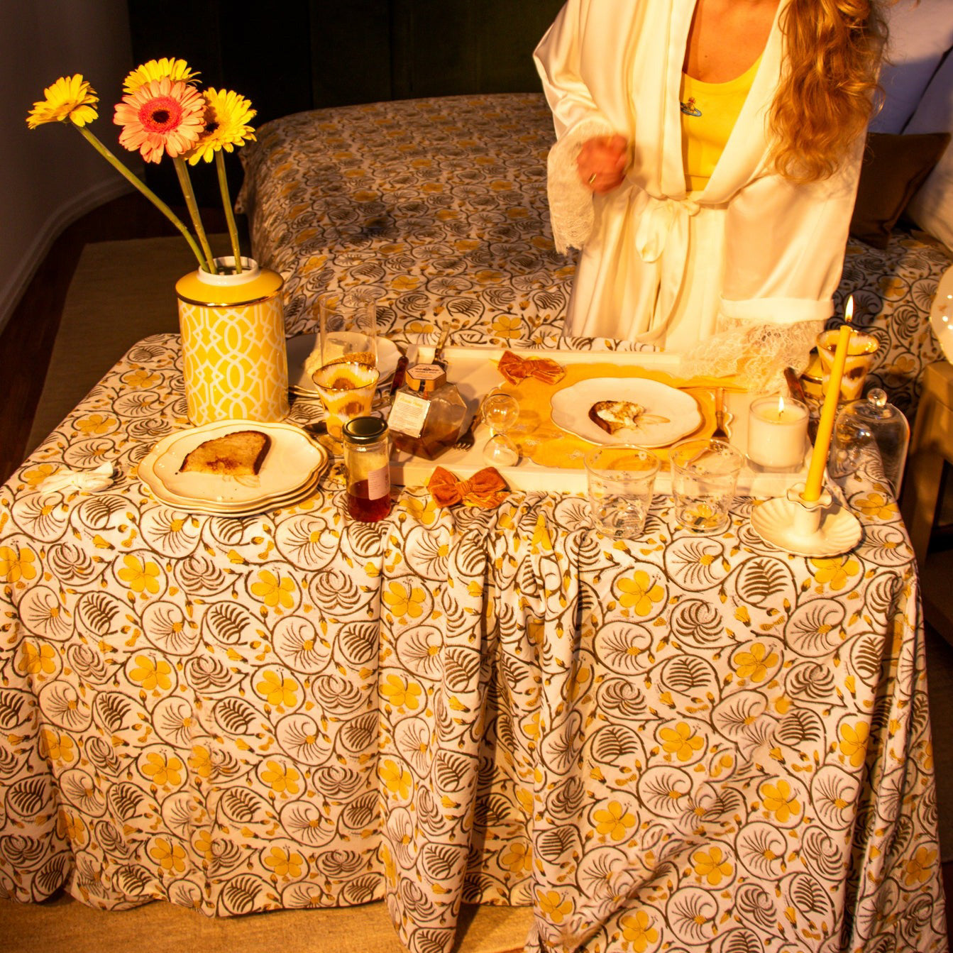 Summer of Love Cotton Tablecloth