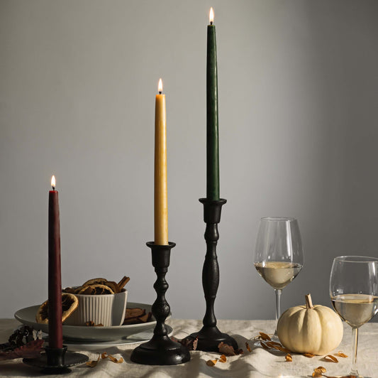 Handcrafted Cast Iron Taper Candle Holder