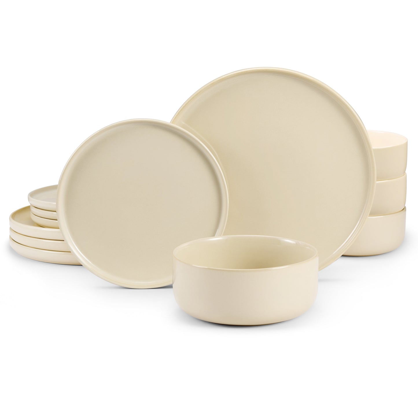 Somerset Collection-Ceramic 12 piece Dinnerware Set