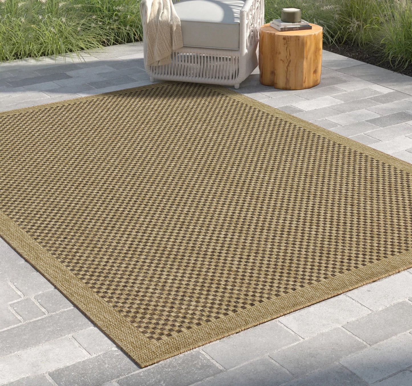 Earth Jute/Mocha Indoor/Outdoor Area Rug