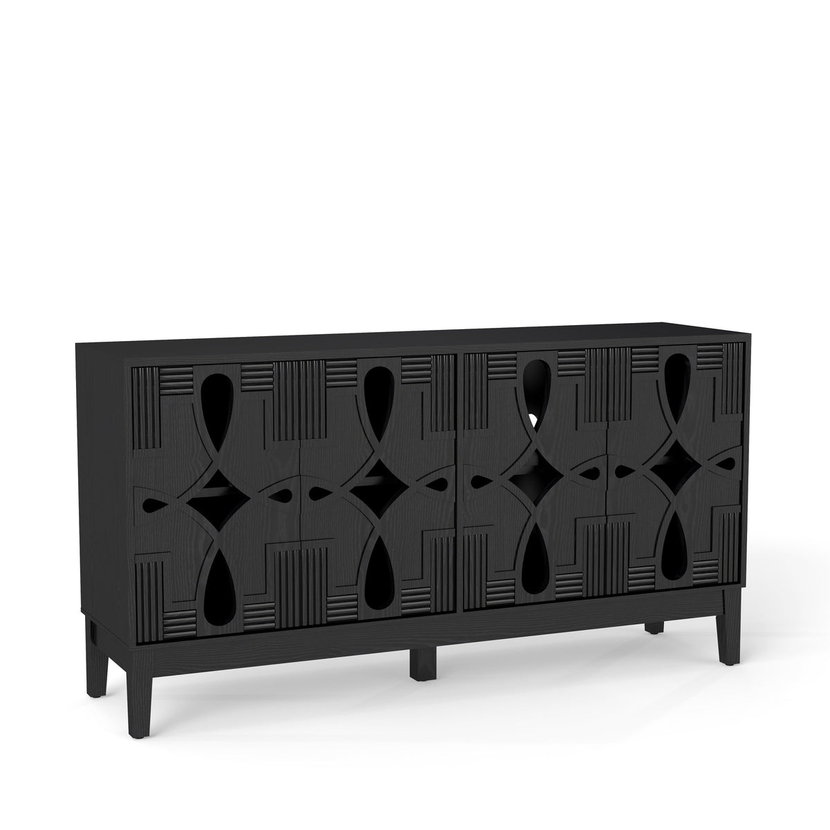 Mid Century Modern Sideboard Buffet Cabinet with Storage | 60.5"