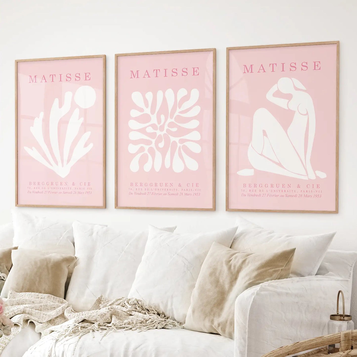 Pink Matisse Cutouts Wall Art