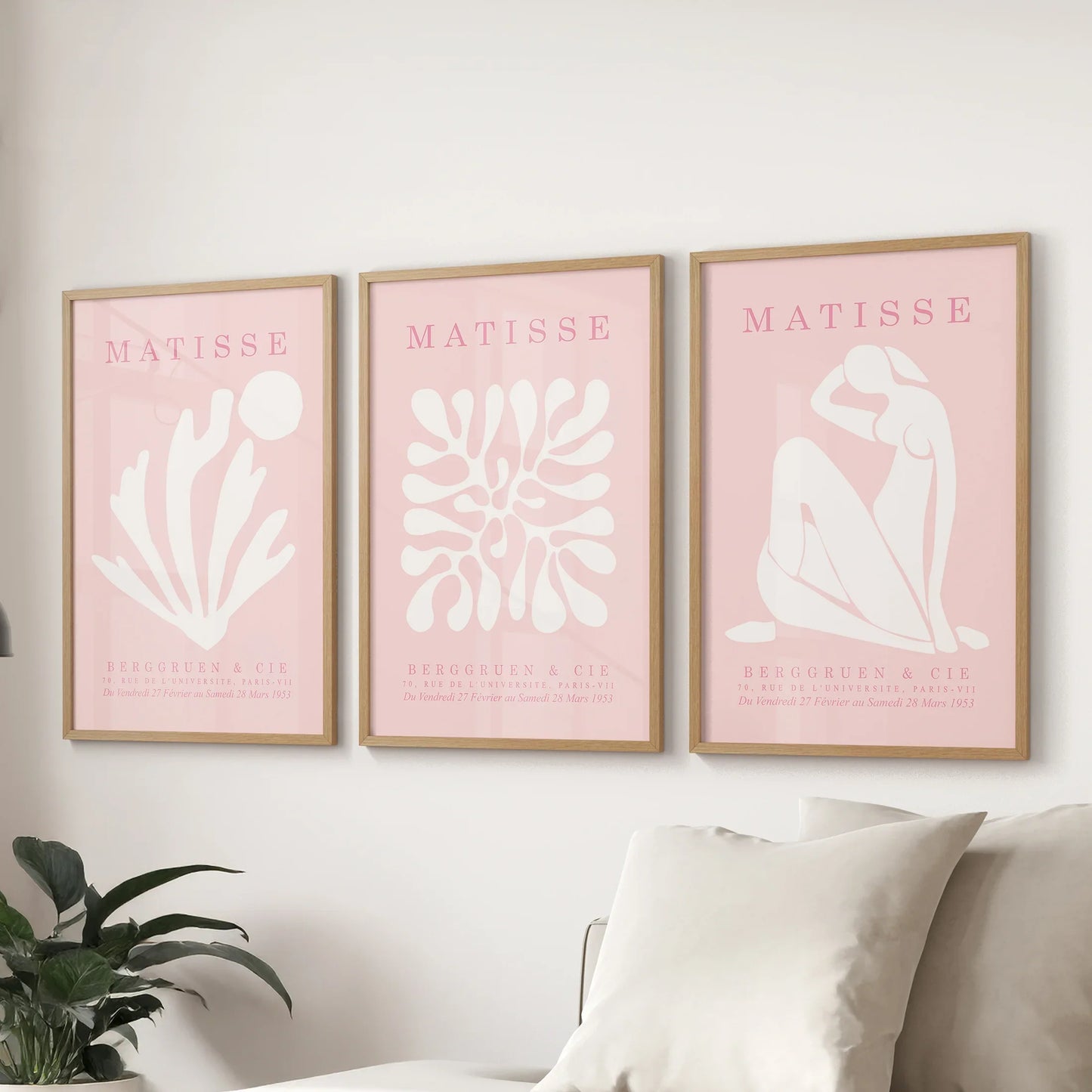 Pink Matisse Cutouts Wall Art