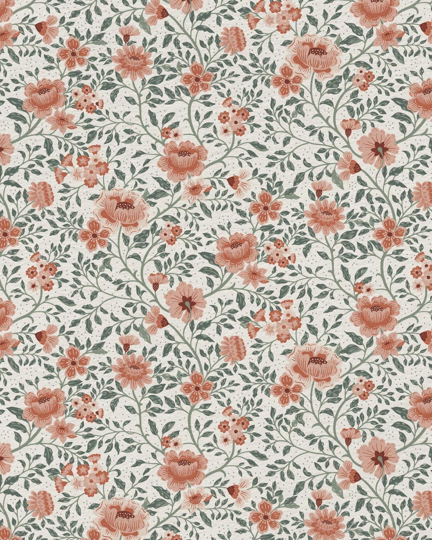 Annabelle Wallpaper in Clay Garden