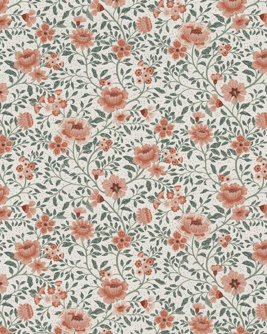 Annabelle Wallpaper in Clay Garden