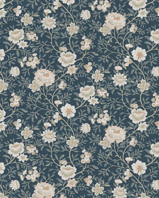 Annabelle Wallpaper in Dusty Slate