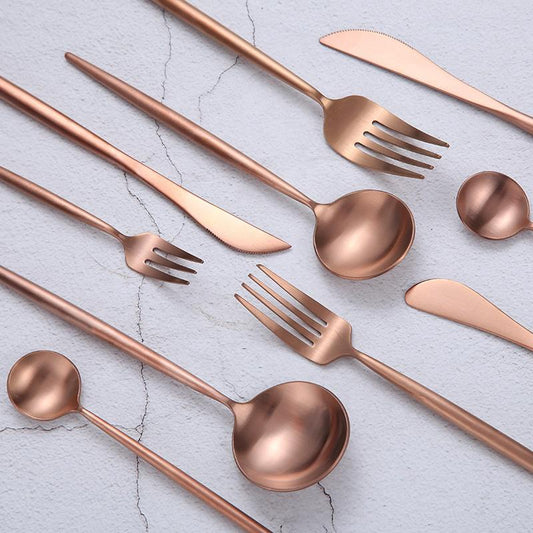 Annie Rose Gold Flatware