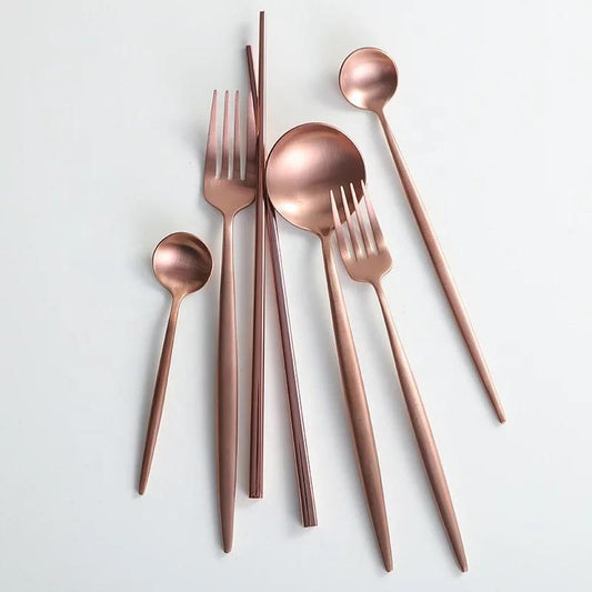 Annie Rose Gold Flatware