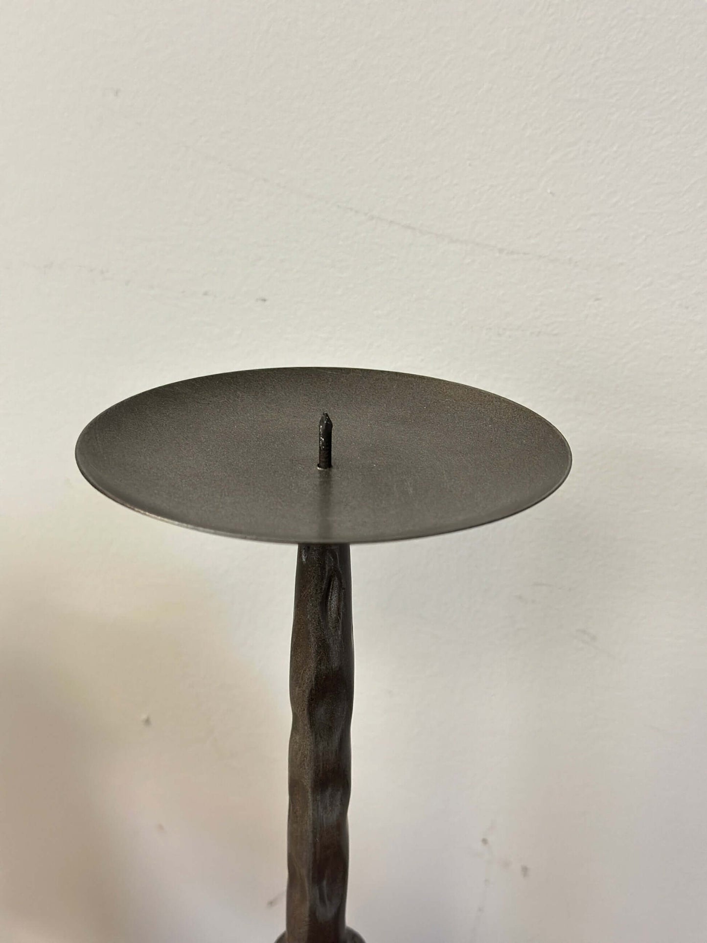 Liora Antique Bronze Hammered Metal Candle Holders